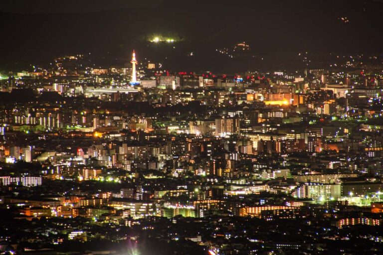 愛宕山から見える京都市内