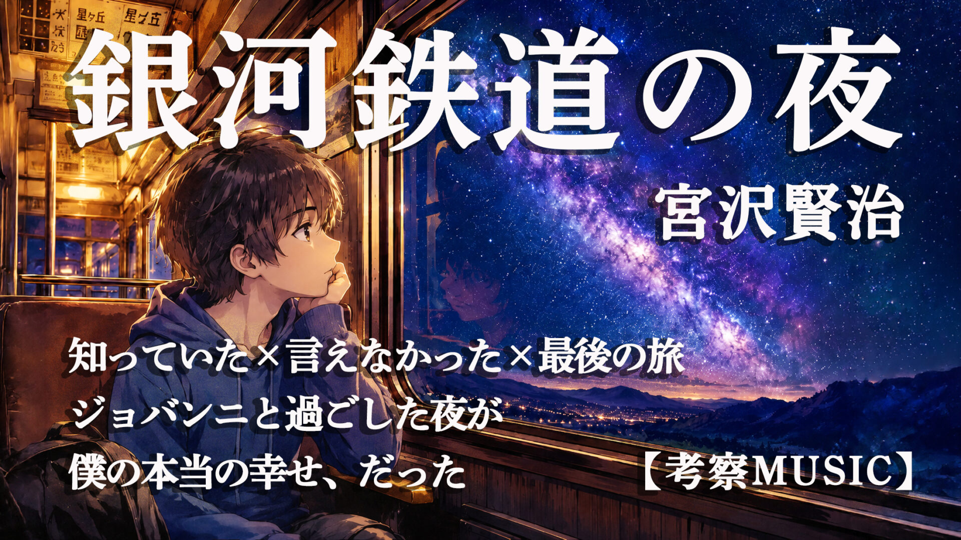 宮沢賢治「銀河鉄道の夜」考察MUSICサムネイル
